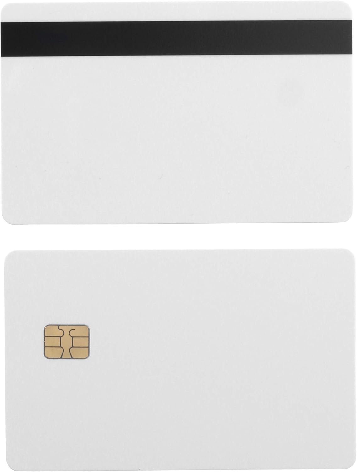 100 Pack HiCo 2 Track Mag Stripe Chip Cards C8873