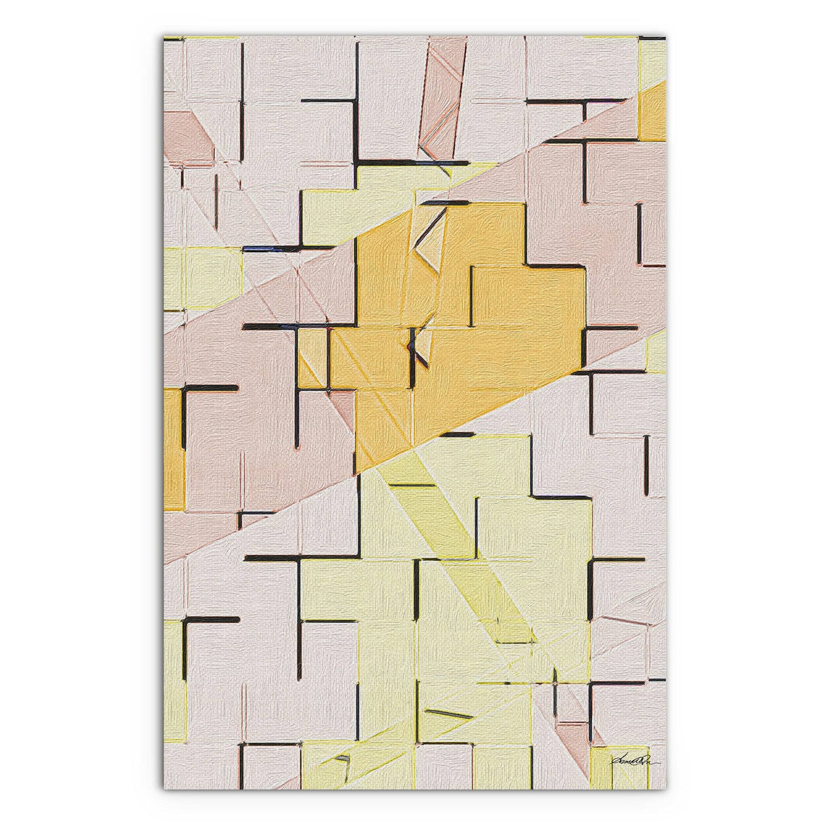 Pastel Wall Stretched Canvas V215170