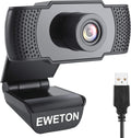 1080P Webcam with Microphone, USB 2.0 Computer Web Camera (Black) I482212