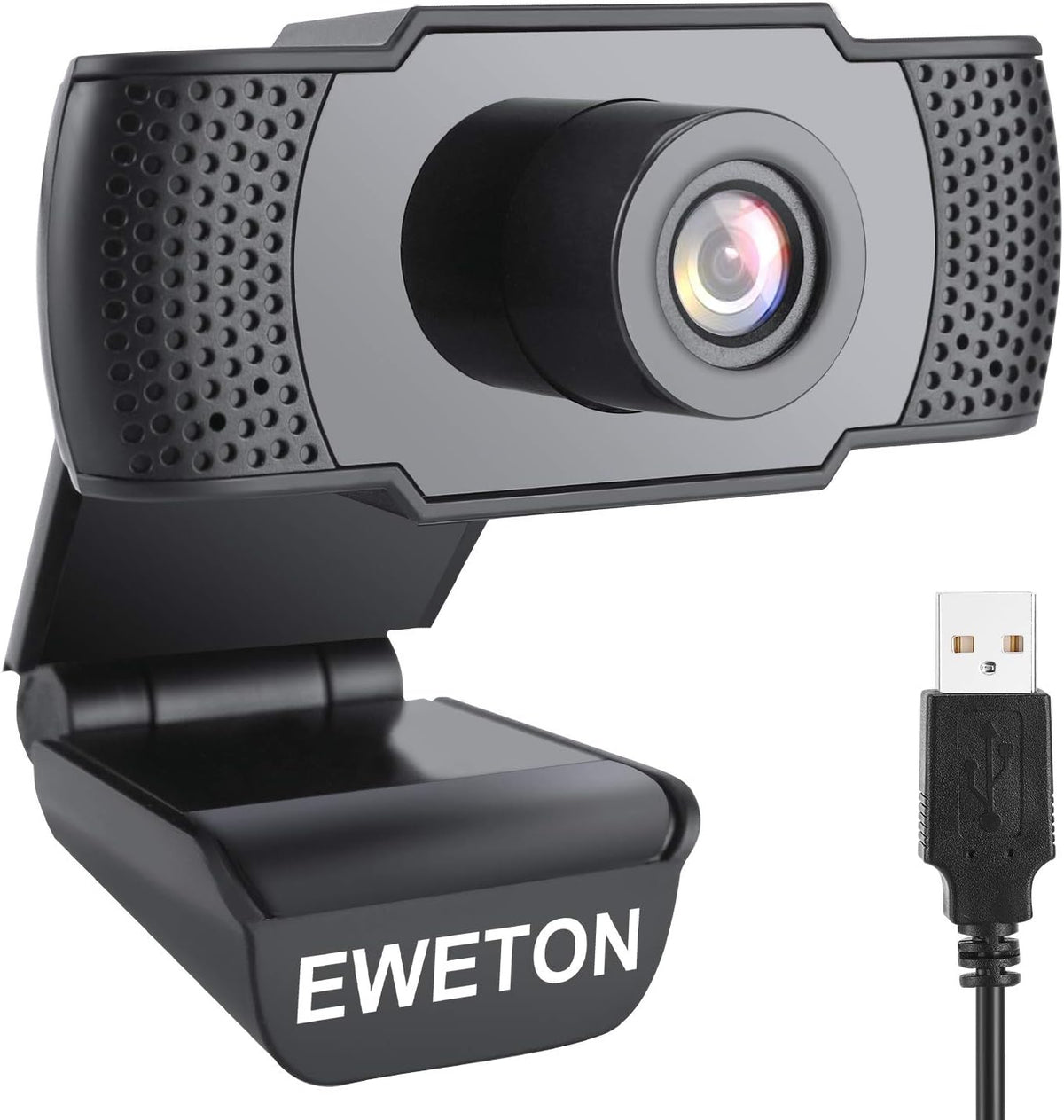 1080P Webcam with Microphone, USB 2.0 Computer Web Camera (Black) I482212