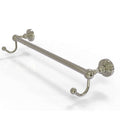 Polished Nickel 24x22 Towel Bar with Integrated Hooks F369848