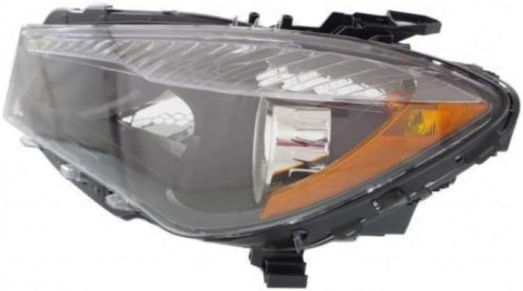Passenger Side Headlight Assembly Black Housing E3931