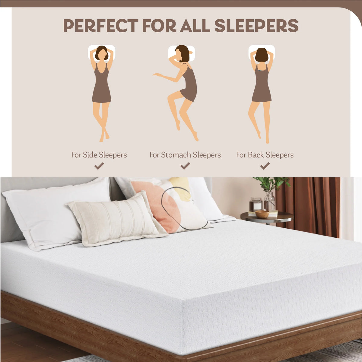 10 Gel Memory Foam Full Mattress Z512241