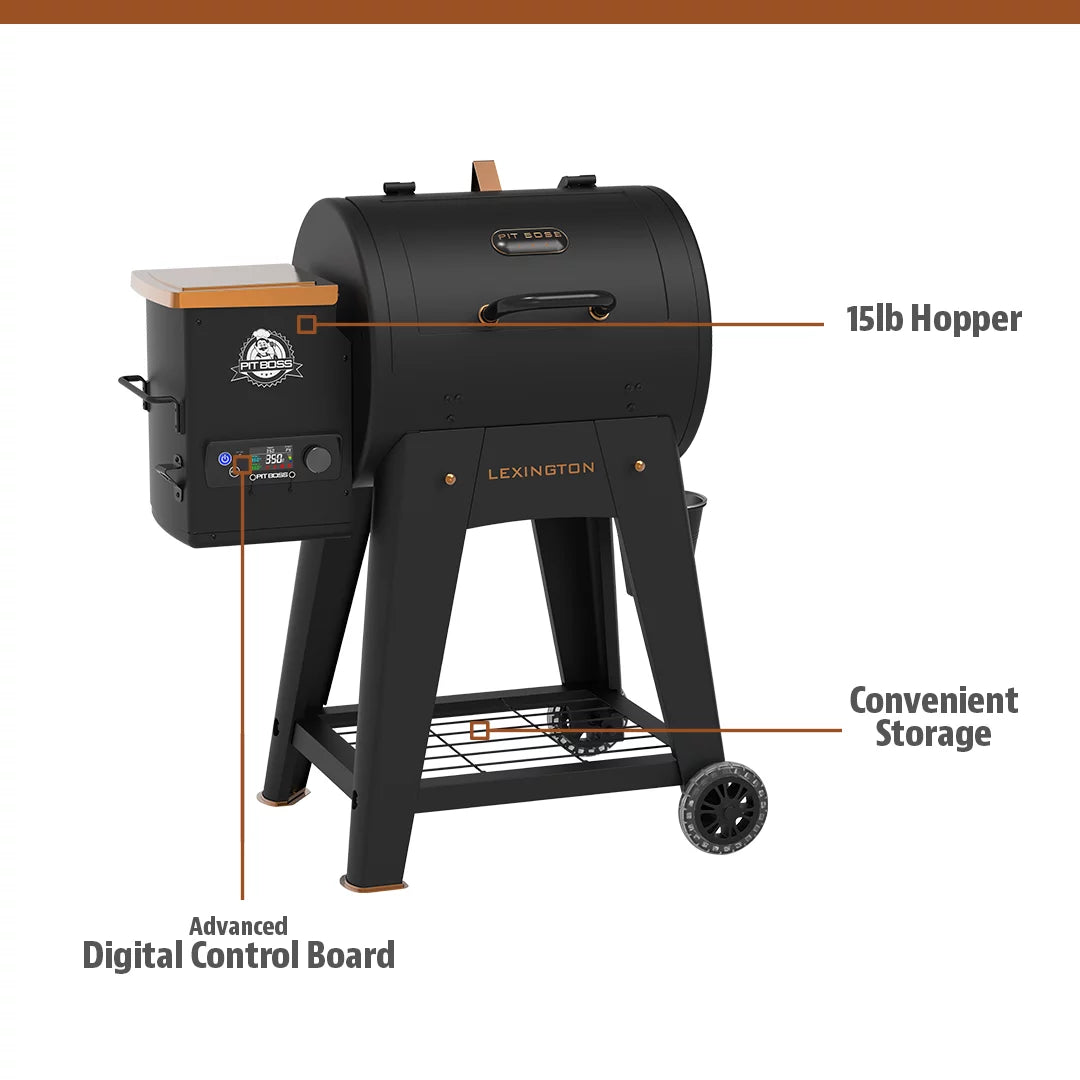 500 Sq in Wood Fired Pellet Grill and Smoker N186