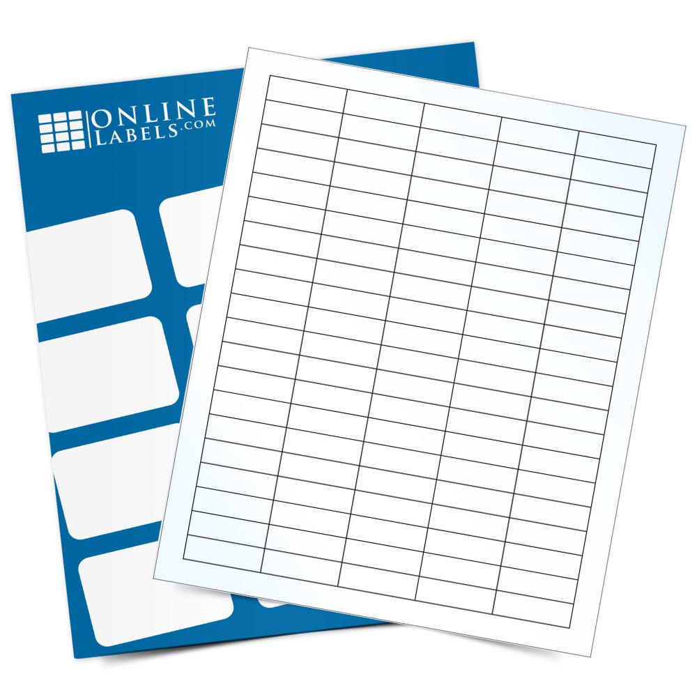 Clear Gloss Rectangle Labels 100 Sheets Y7242