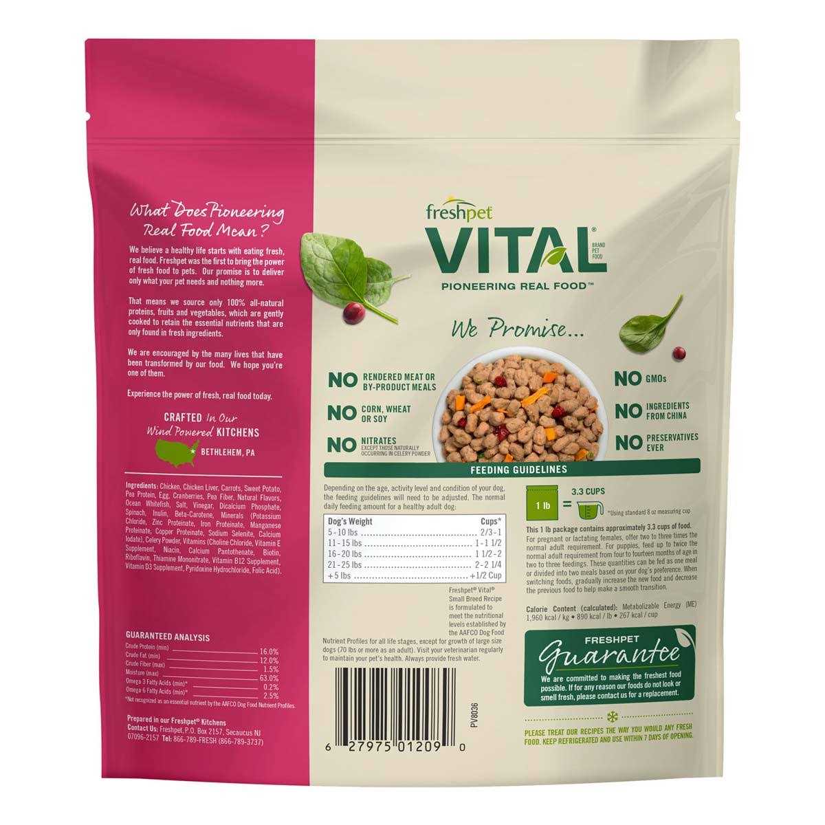 Grain-Free Chicken Fresh Small Breed Dog Food A312750