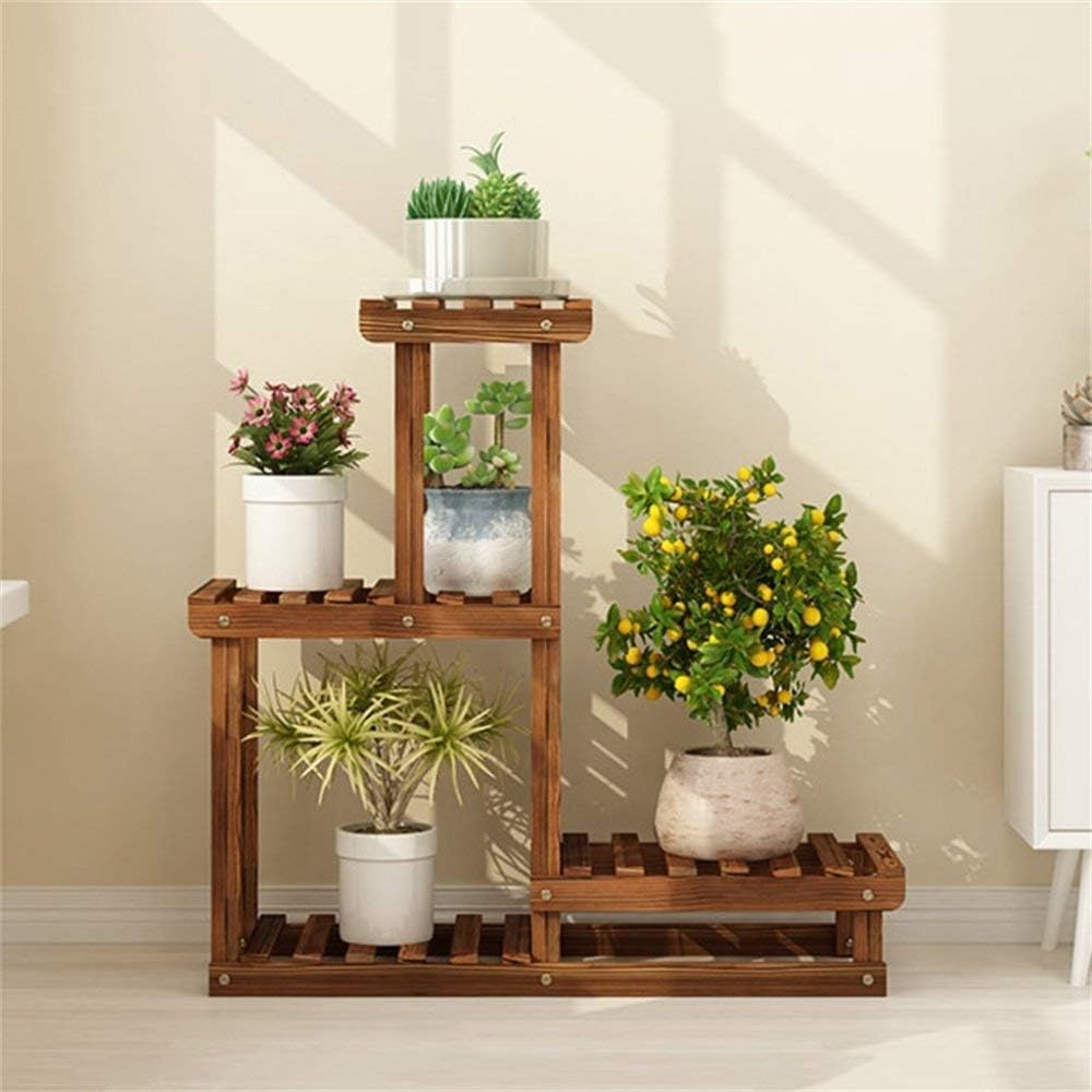 3-Layer Wooden Flower Pot Stand I408