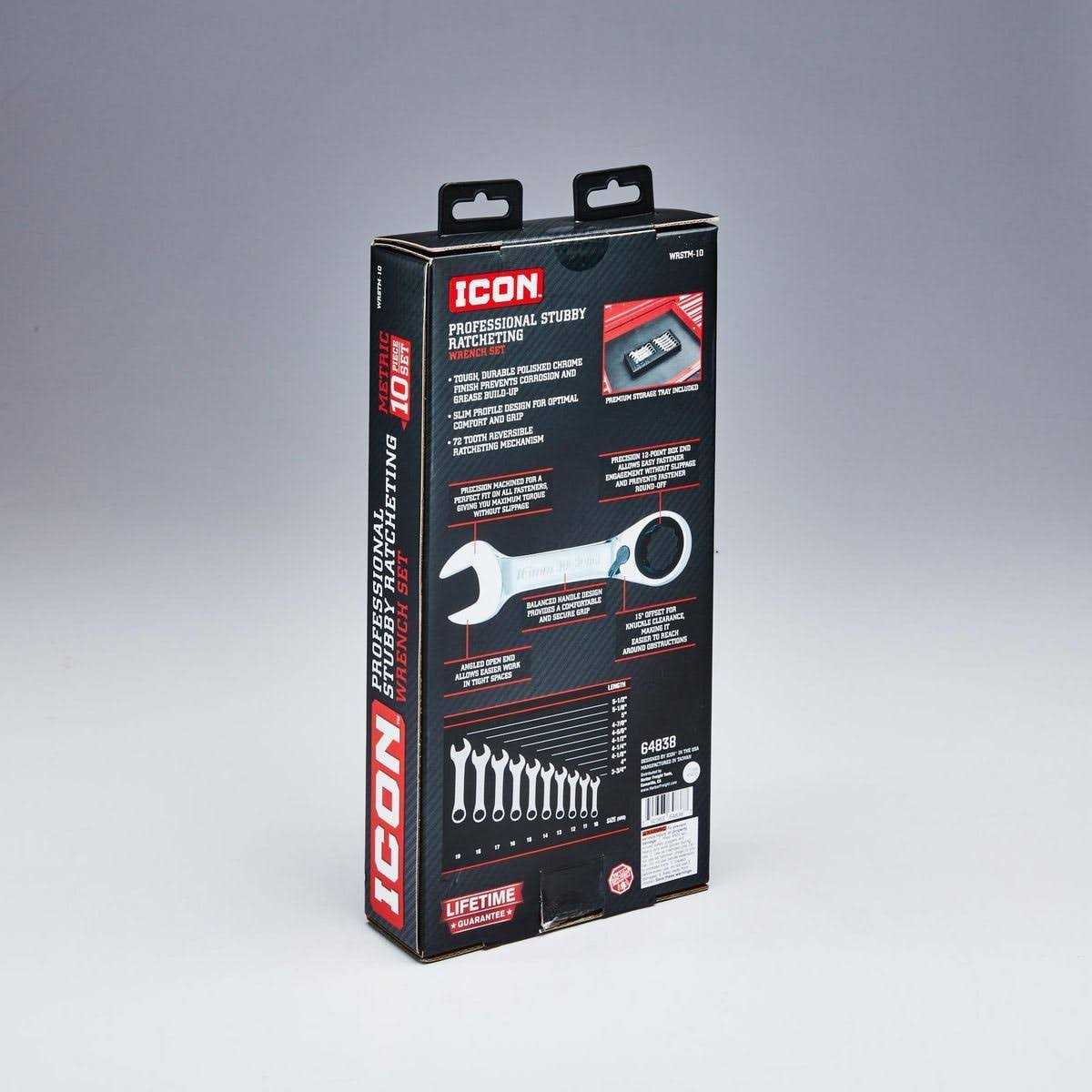 Professional Stubby Ratcheting Combination Wrench Set T837728