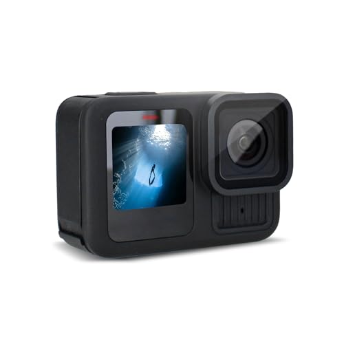 Black Waterproof Action Camera with 5.3K HDR Video, 27MP Photos, Stabilization + 64GB Card & 50 Piece Accessory Kit B45881