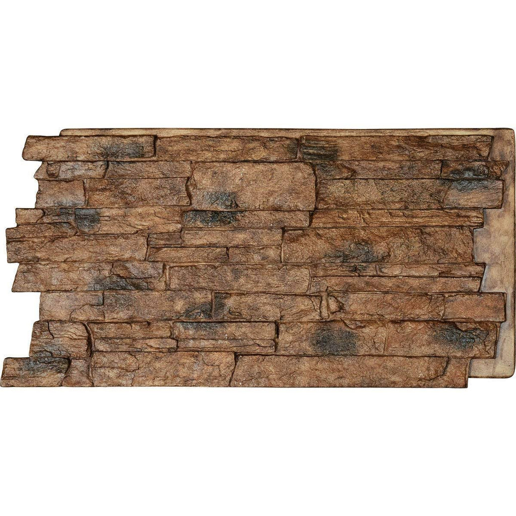 Stonewall Faux Stone Siding Panel (canyon Brown) W722089