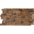 Stonewall Faux Stone Siding Panel (canyon Brown) W722089
