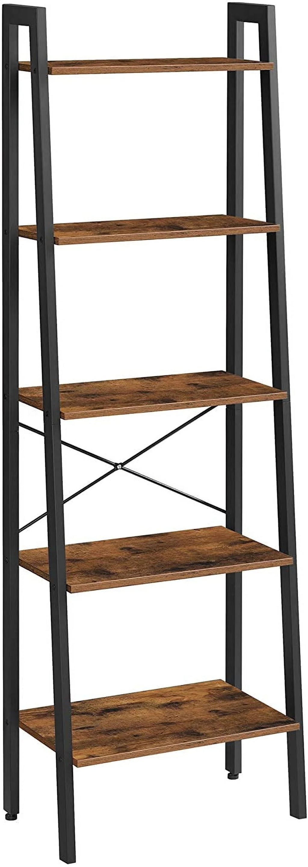 5-Tier Bookshelf and Storage Rack with Metal Frame H6275