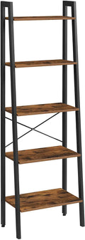 5-Tier Bookshelf and Storage Rack with Metal Frame H6275