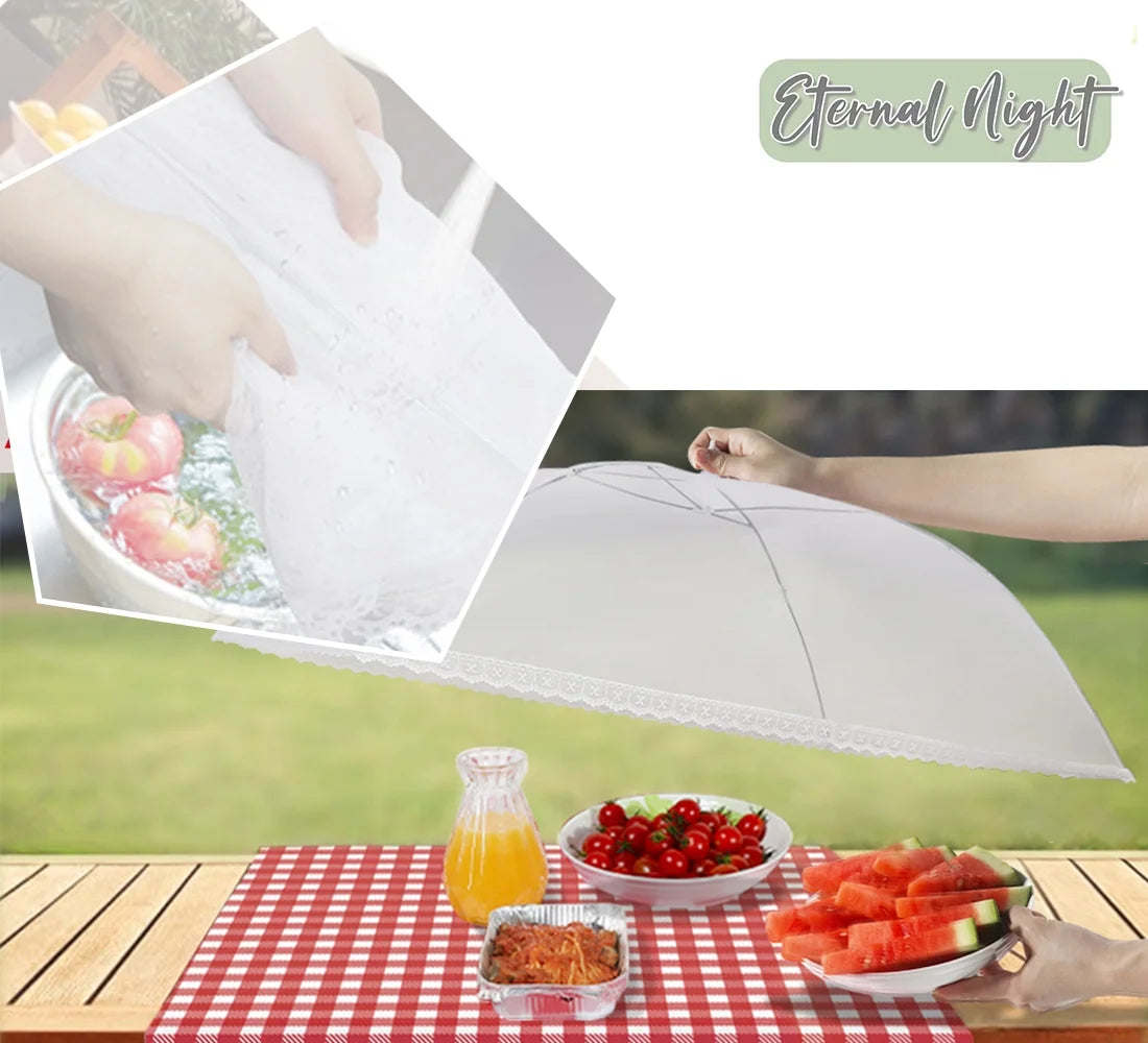 Food Cover Food Tent, 1 Extra Large (40"X24") & 4 Standard (17"X17") Mesh Food Covers N5248