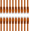 Cat 6 Ethernet Cable 5 ft (20-Pack) Orange K92401