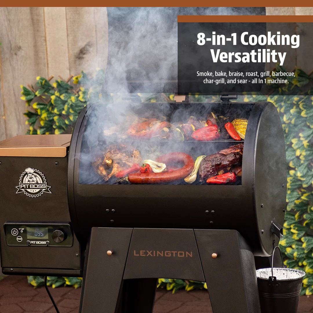 500 Sq in Wood Fired Pellet Grill and Smoker N186
