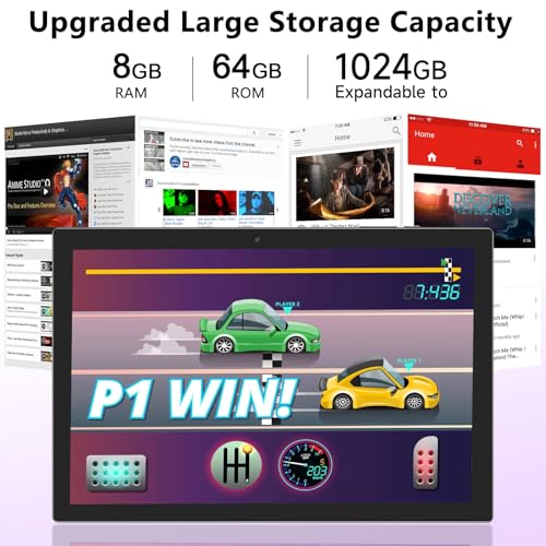 10 inch 2 in 1 Tablet with Keyboard Case Mouse Stylus V51705