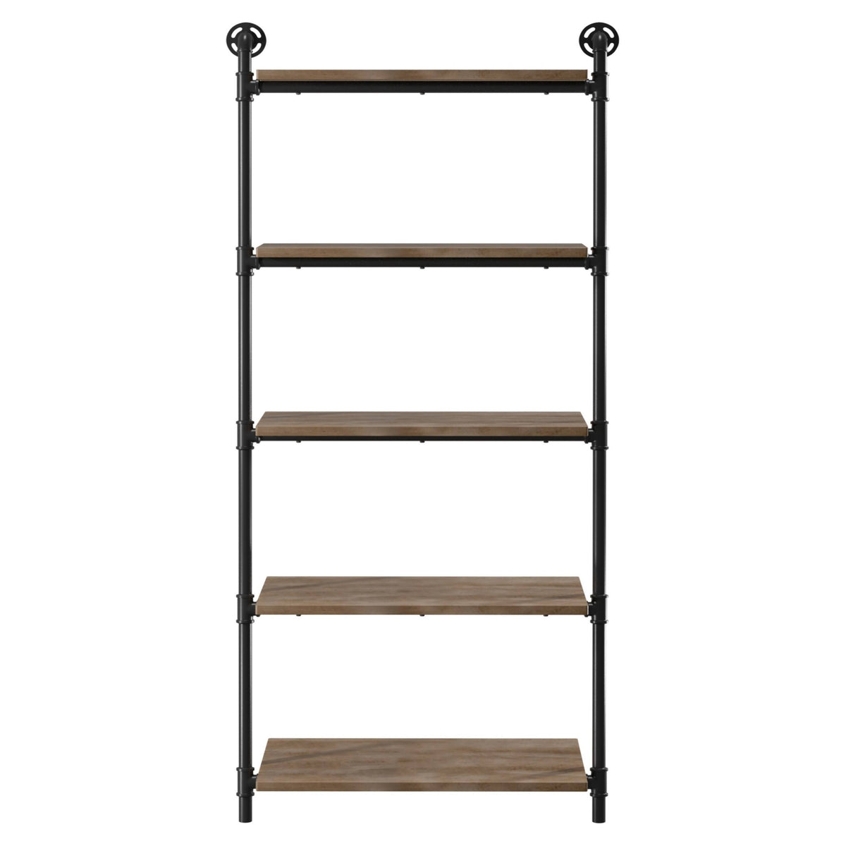 5-Tier Leaning Ladder Shelf Natural Tone N39748