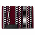 Burgundy Black White Tribal Horse Saddle Pad M812808