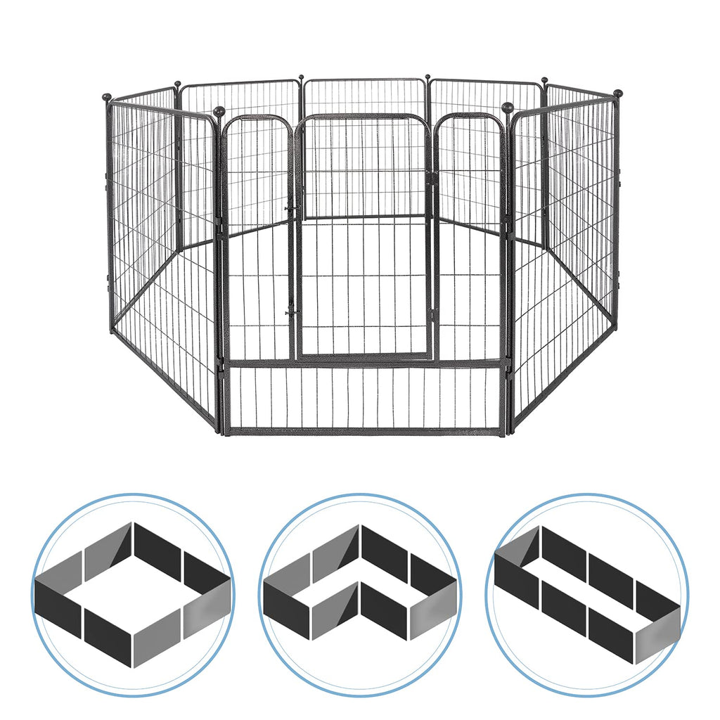Foldable Metal Pet Playpen with Gate Y1455