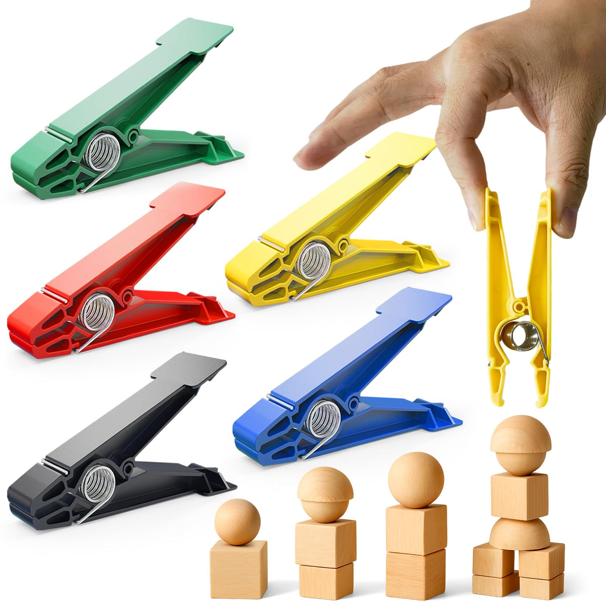 Finger Exerciser Set 5 Resistance Clips N908