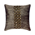 Grey 24"x24" Suede Textured Fabric Throw Pillow Cases W42838