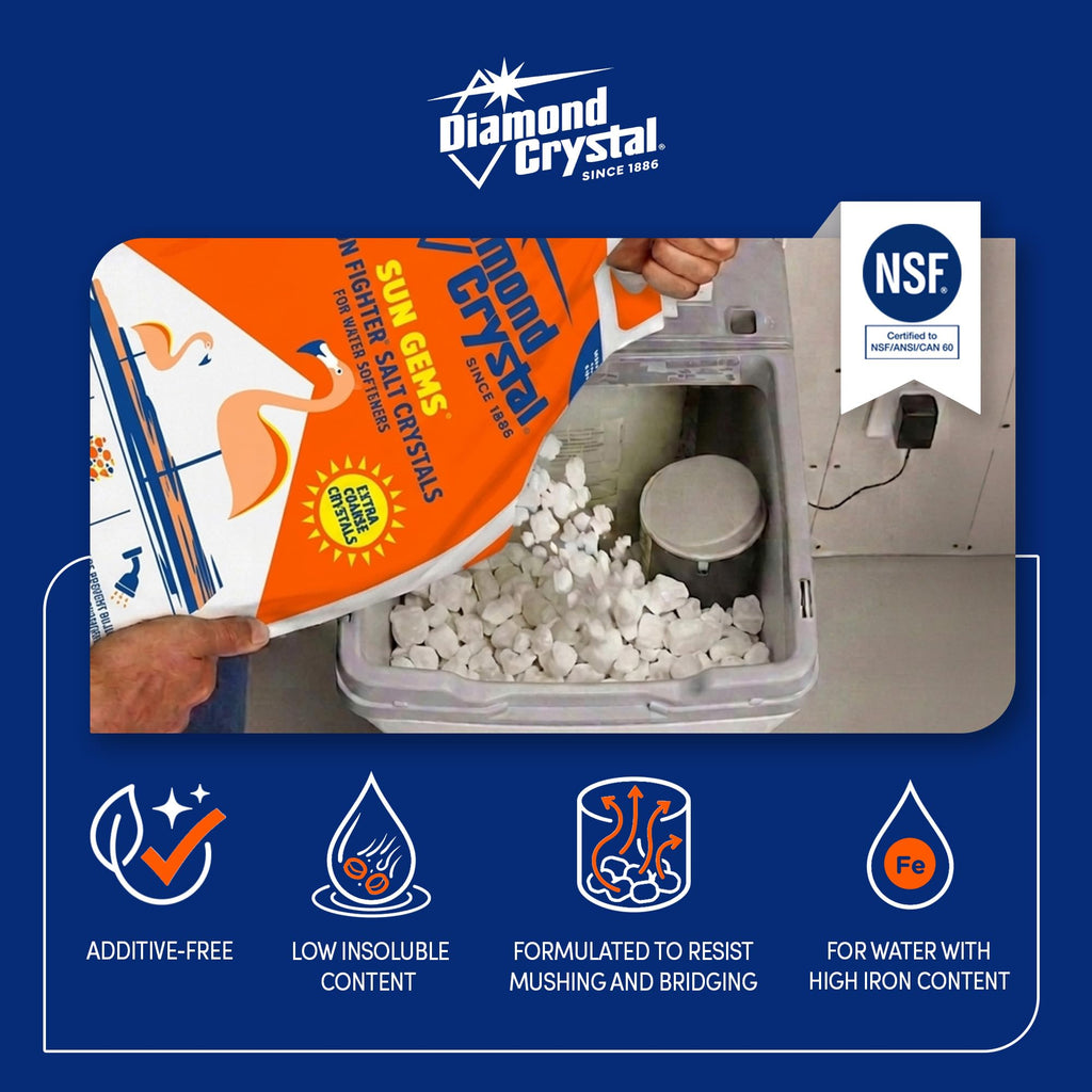 Water Softener Salt Crystals, 40 lbs M831