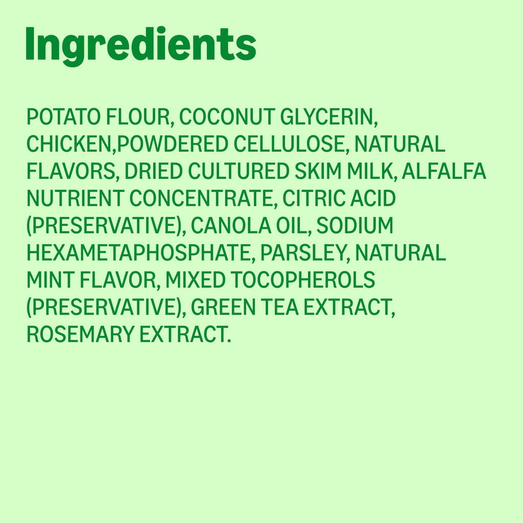 Unflavored Dental Dog Treats, 24 Count Q859