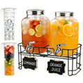 Glass Drink Dispenser with Stand L81868