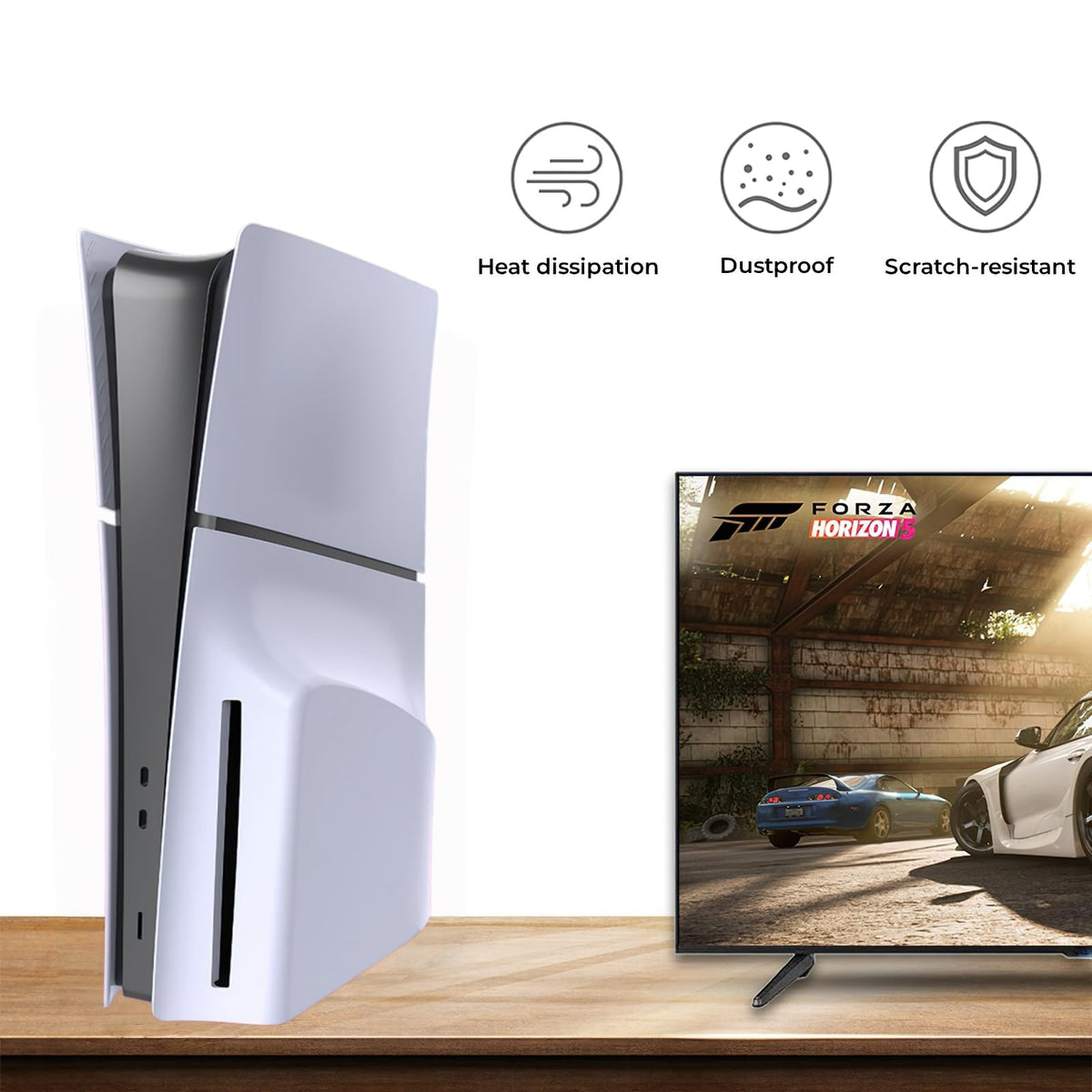 White PS5 Slim Disc Edition Face Plates J29408