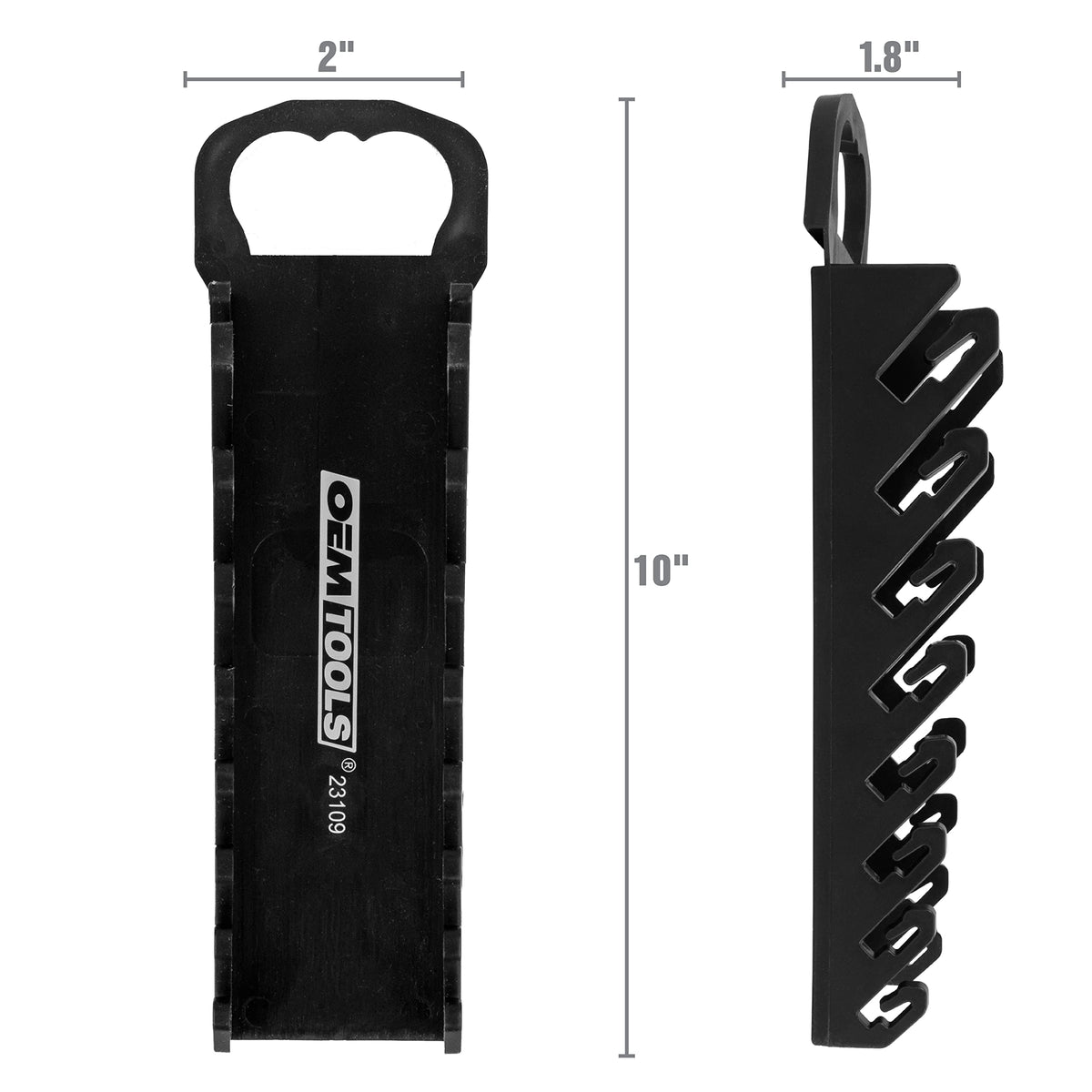 Black 10 Inches Wrench Organizer W188692