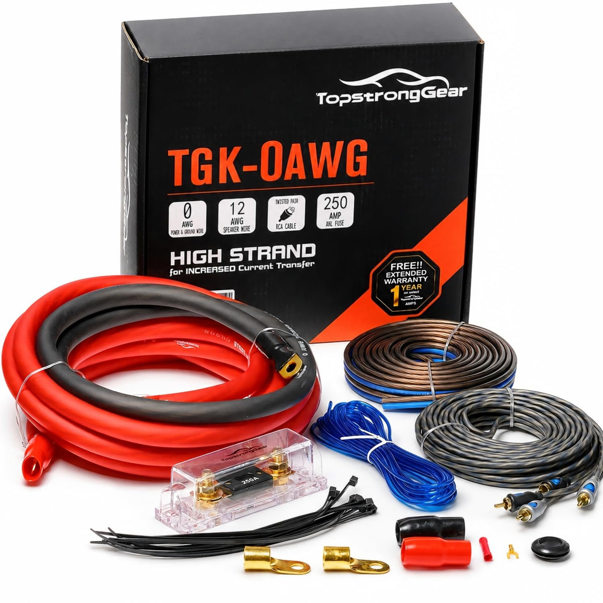 0 Gauge Amp Wiring Kit A72403