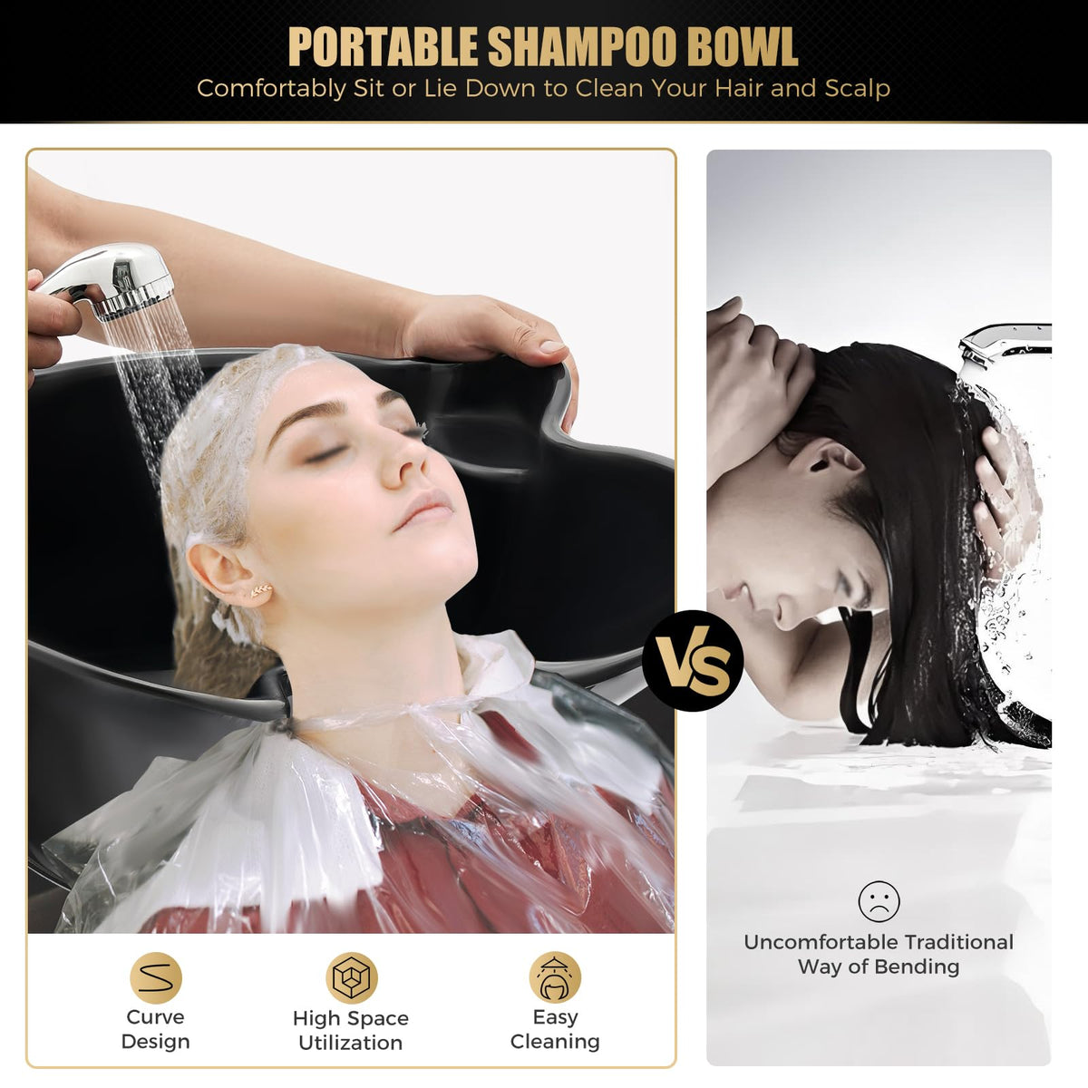 Portable Shampoo Bowl with Electric Water Pump F1111
