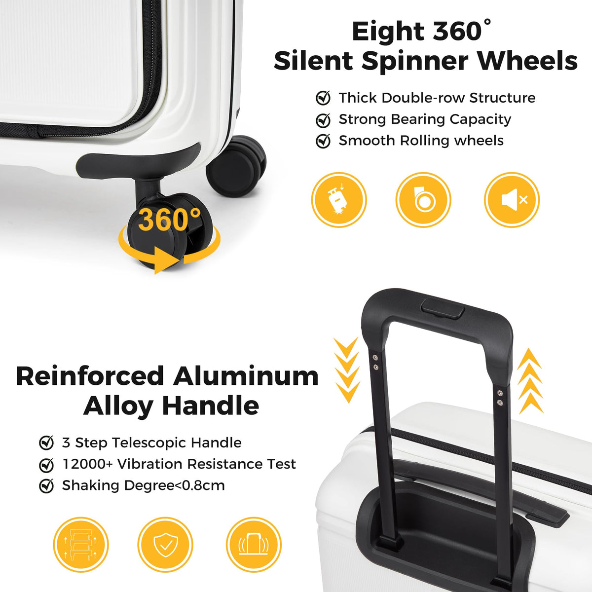 20-Inch Hardside Carry On Luggage V17447