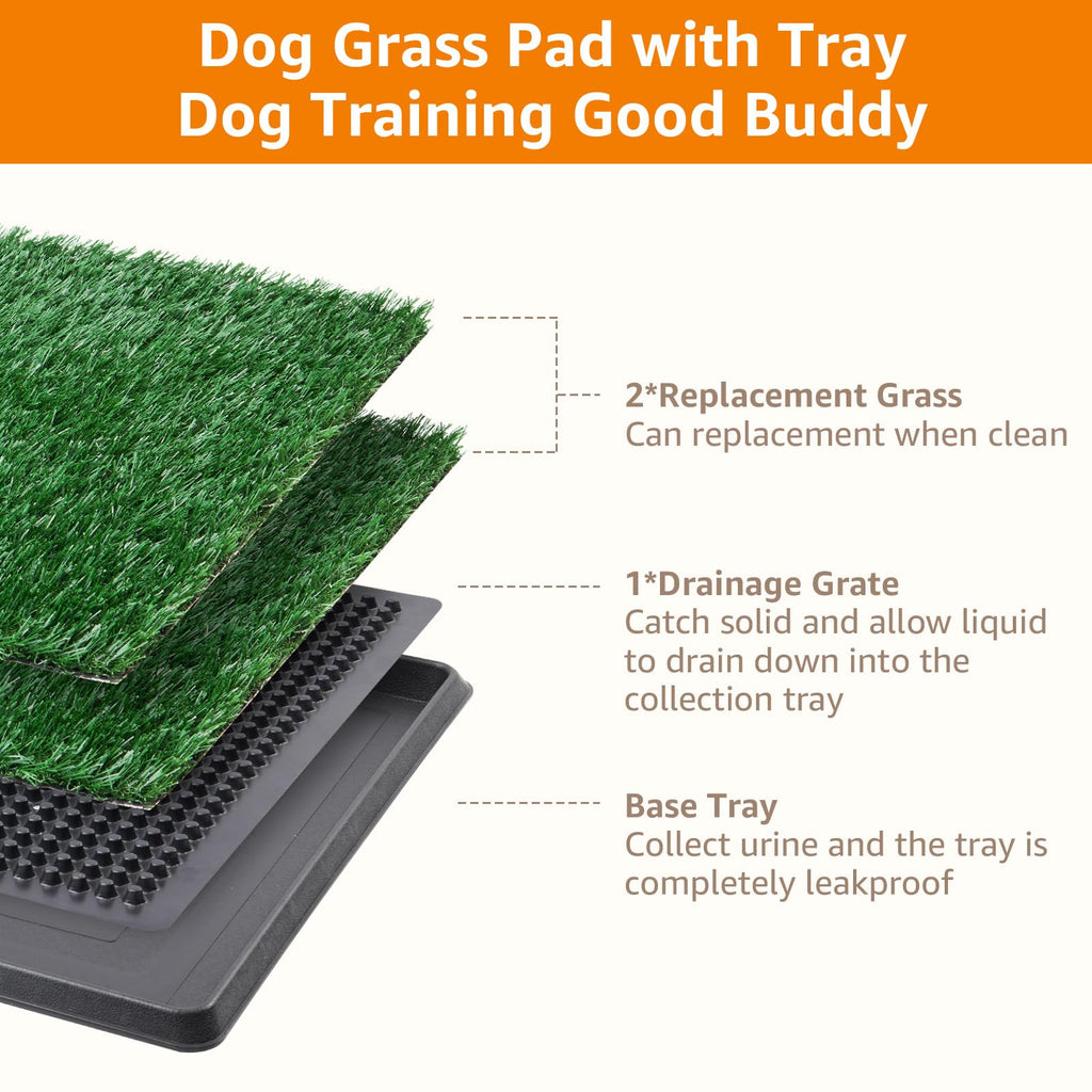 Dog Grass Pad with Tray 16x20in V11753