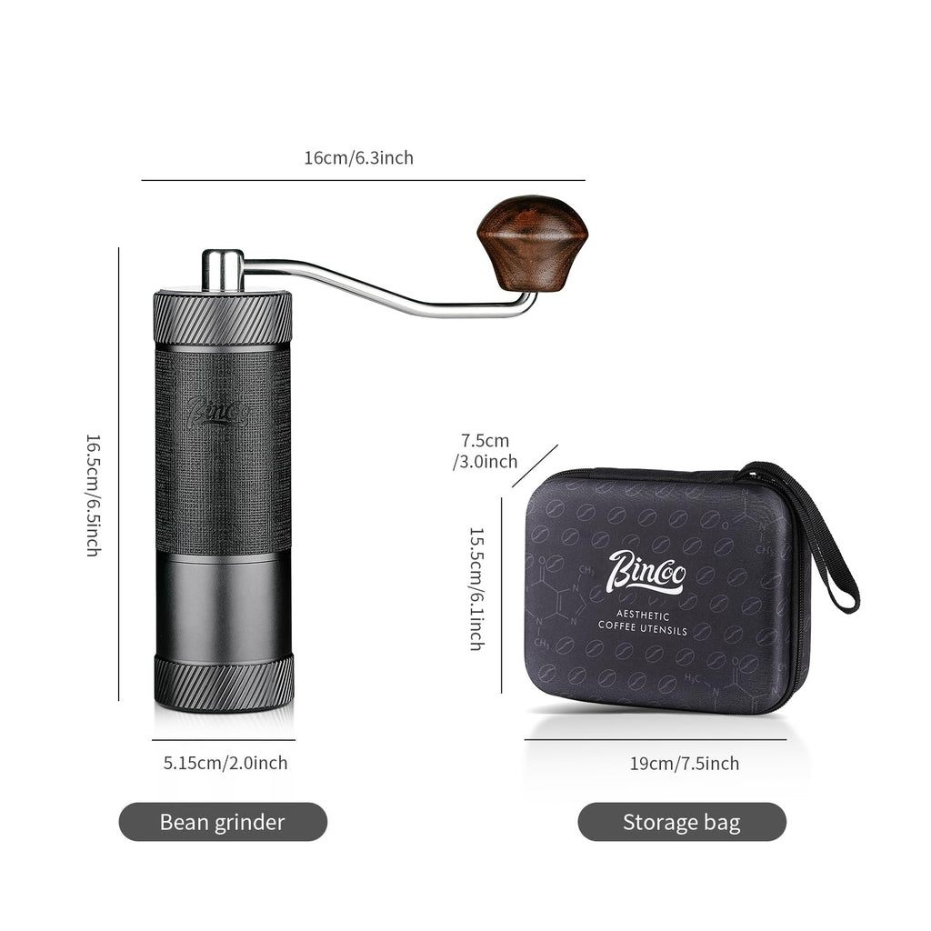 Manual Coffee Bean Grinder with Stainless Steel Conical Burr M9424