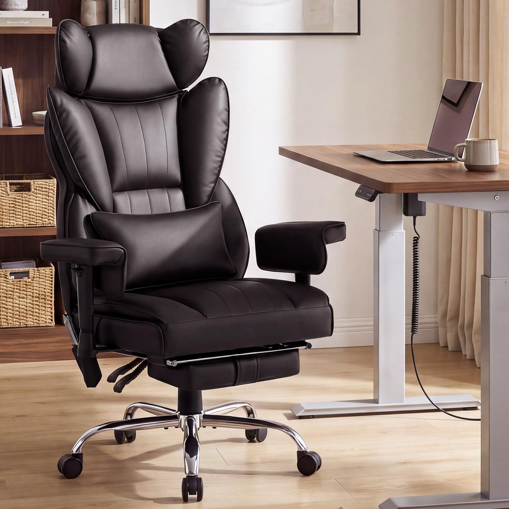 Heated Home Office Chair with Foot Rest L325