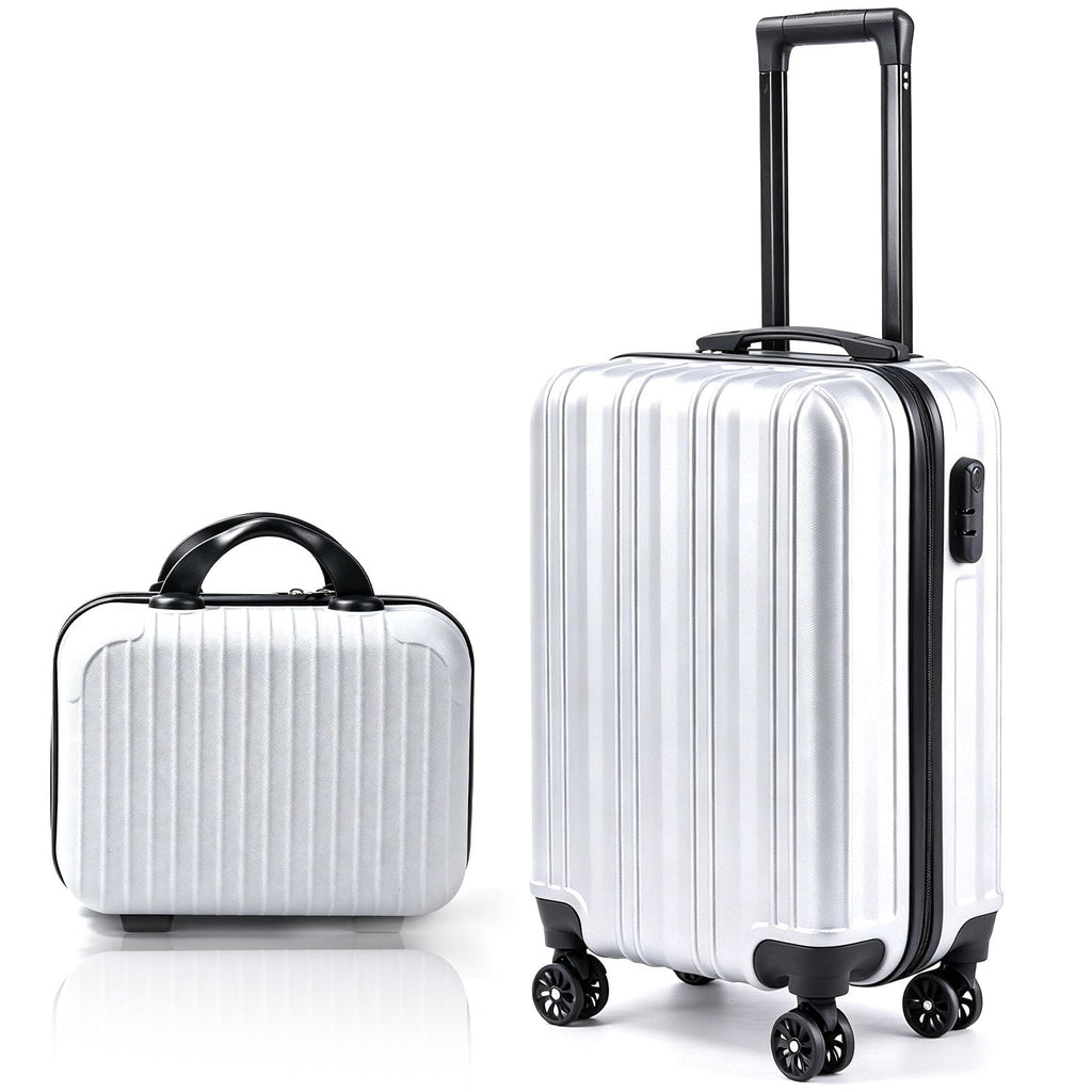 20 Inch Hardside Spinner Suitcase with Makeup Case and Coded Lock P67756