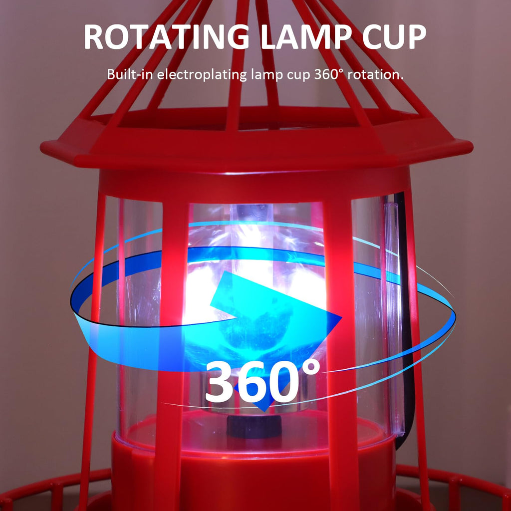 Solar Powered Rotating Lighthouse B525