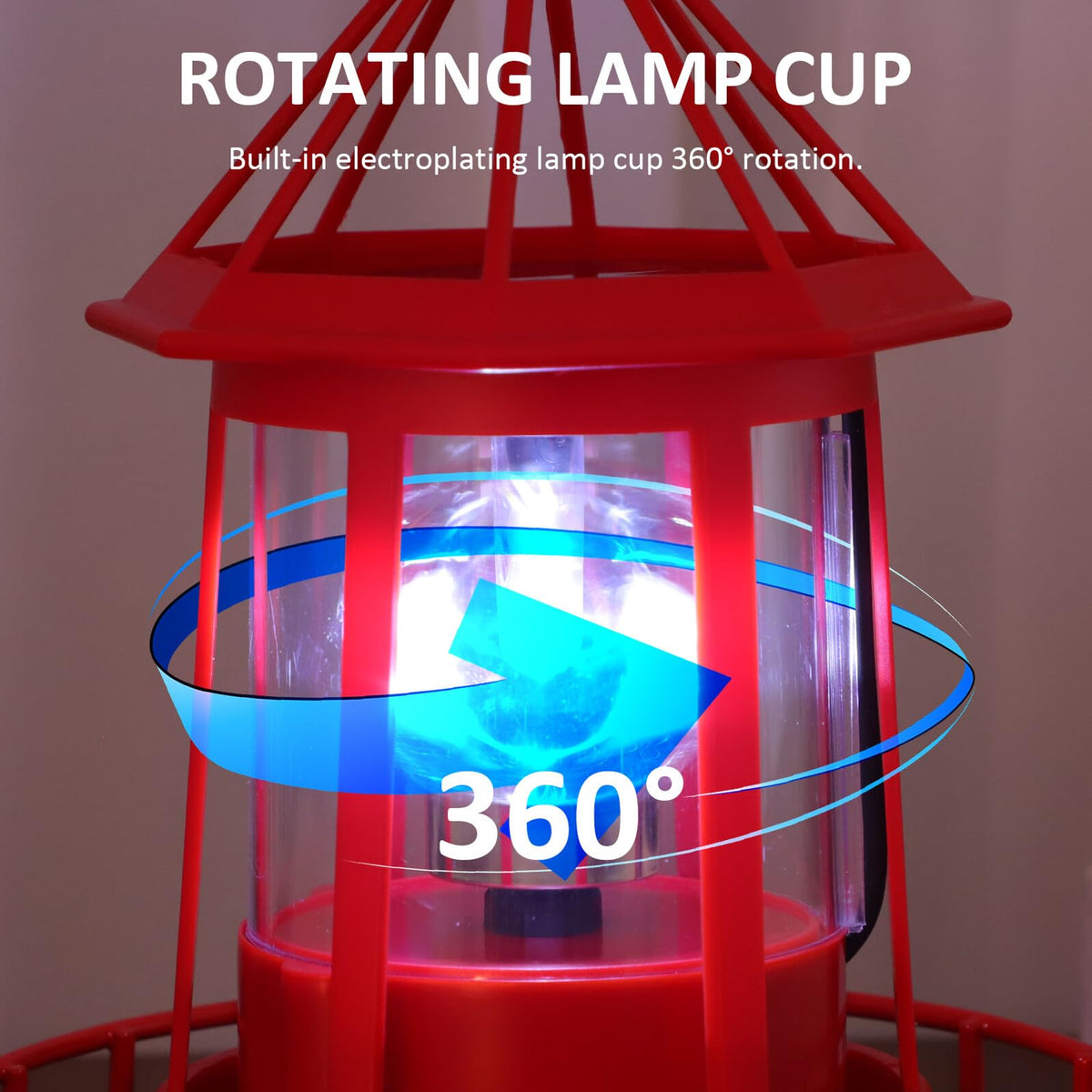 Solar Powered Rotating Lighthouse B525