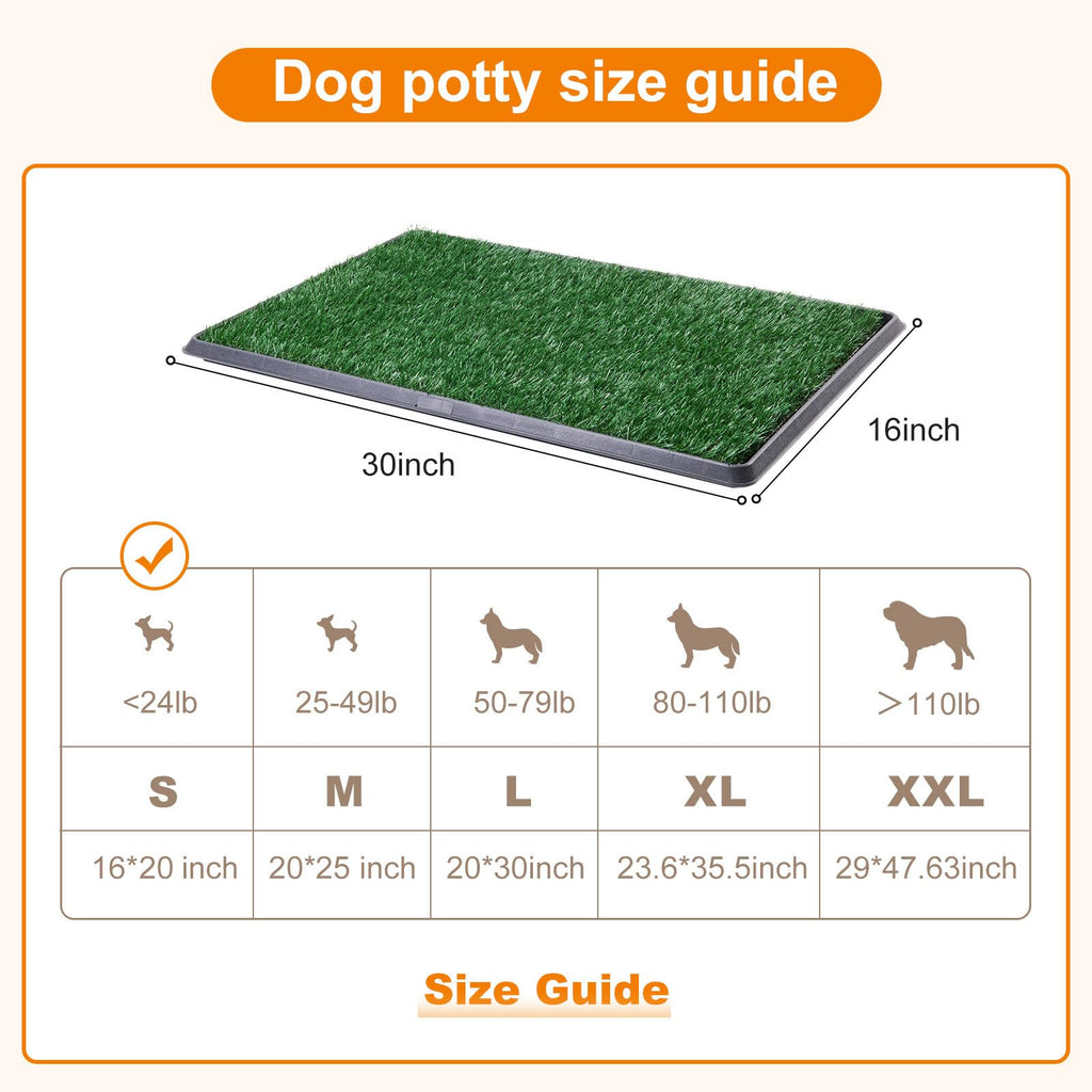 Dog Grass Pad with Tray 16x20in V11753