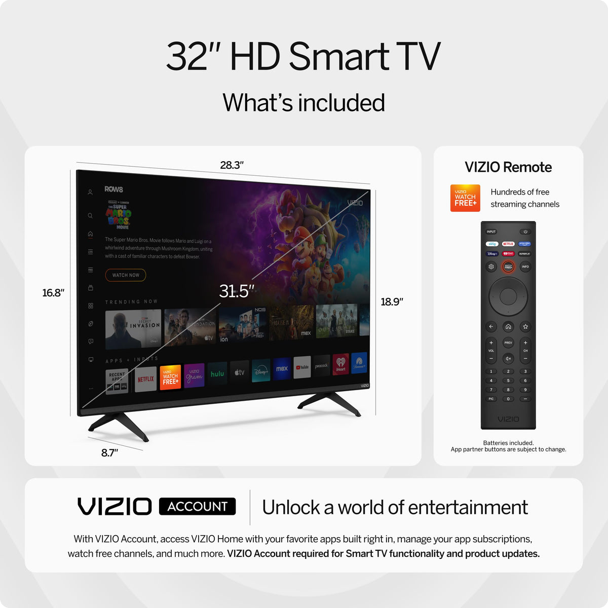 32-inch HD Smart TV 720p LED I1116