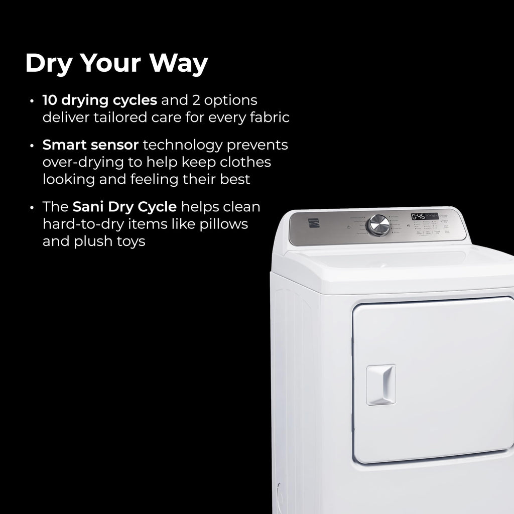 7.0 cu. ft. Front Load Electric Dryer - White R3877