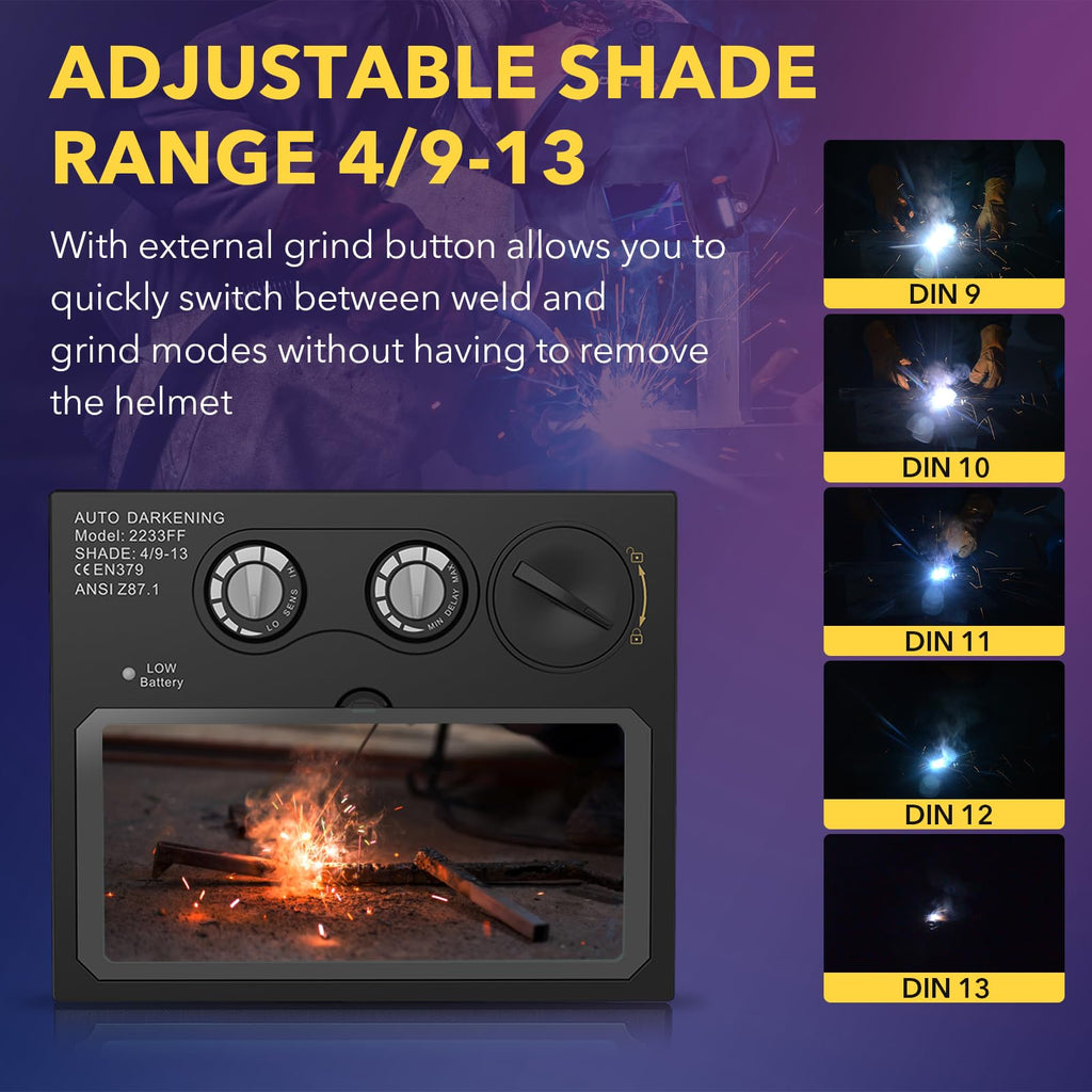 Auto Darkening Welding Lens Solar True Color P35431