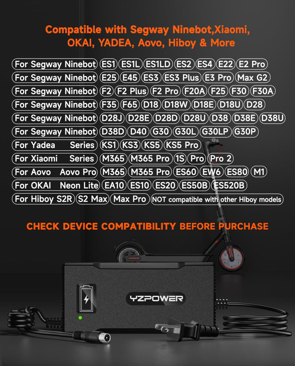 42V 5A Scooter Lithium Battery Charger T8425
