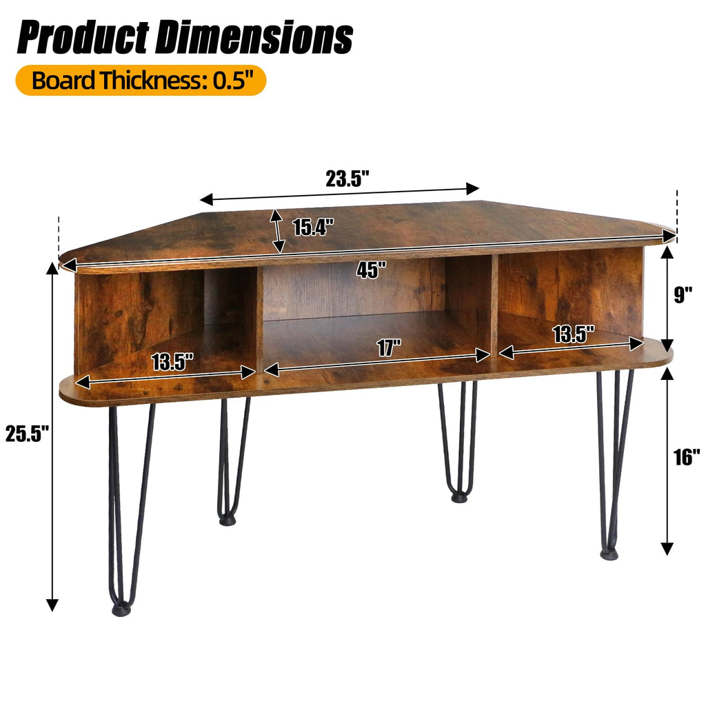 Corner TV Stand with Storage U76878