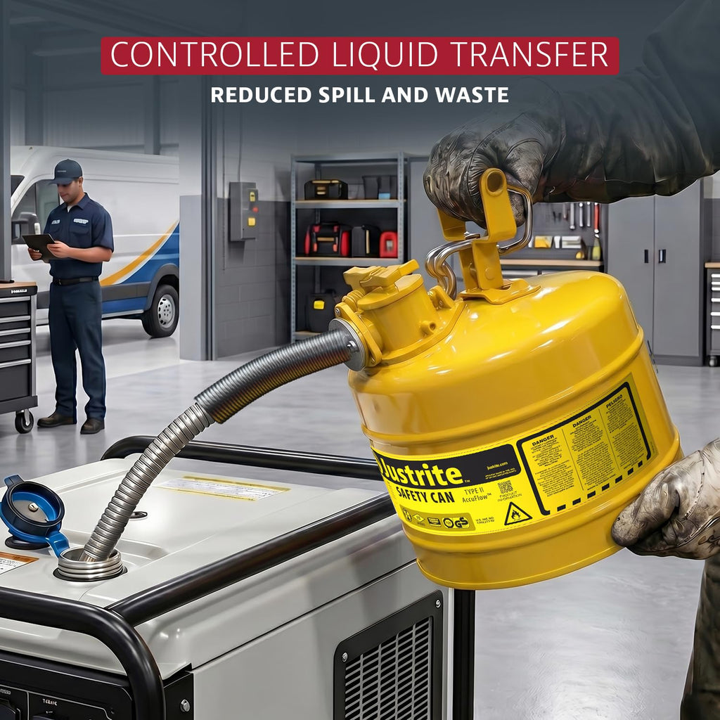 Yellow Galvanized Steel Diesel Fuel Can L321721