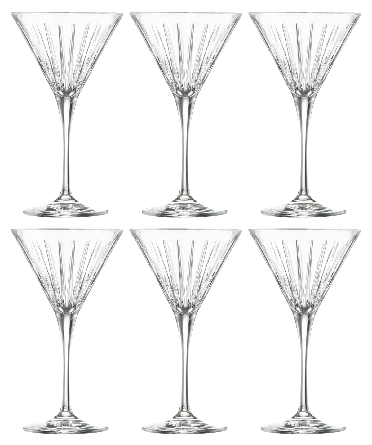 Martini Cocktail Stemmed Glasses Set of 6 R52210