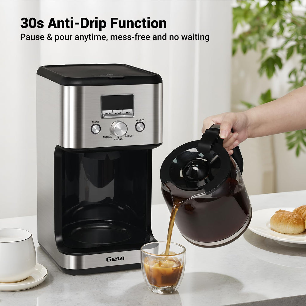 14 Cup Programmable Drip Coffee Maker with Glass Carafe Z871