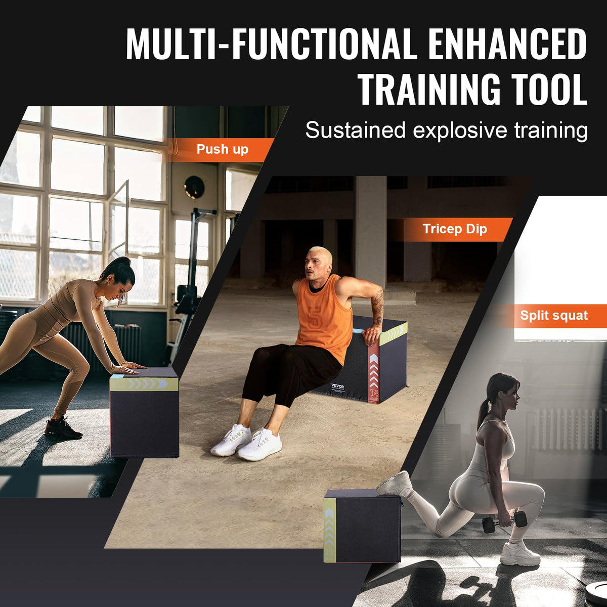 3 in 1 Plyometric Jump Box S829026